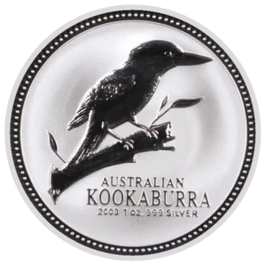 Kookaburra 1 uncja srebra 2003