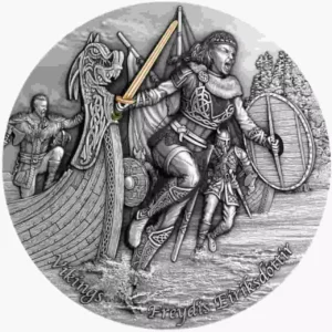 Srebrna moneta Freydis Eiriksdottir Vikings 2 uncje srebra 2021