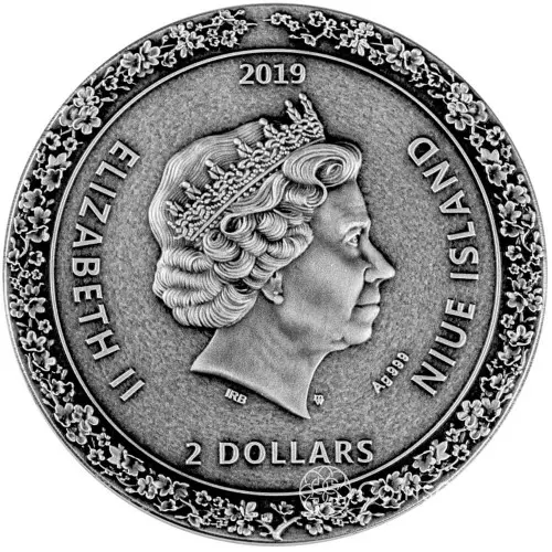 Srebrna moneta Gejsza 2 uncje Srebra 2019 - obrazek 2