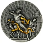 Srebrna moneta Grupa Laokoona 2000 franków CFA 2 uncje srebra 2020