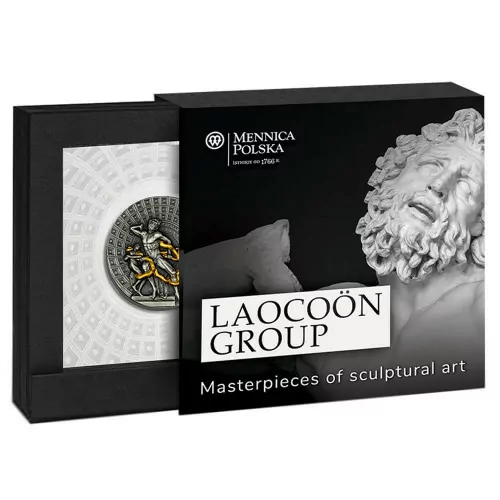 Srebrna moneta Grupa Laokoona 2000 franków CFA 2 uncje srebra 2020 - obrazek 2