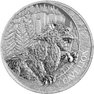 Srebrna moneta Megafauna Cave Lion 1 uncja srebra 2026 BU