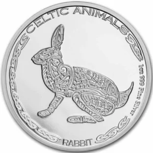 Srebrna moneta Rabbit Celtic Animals 1 uncja srebra 2021