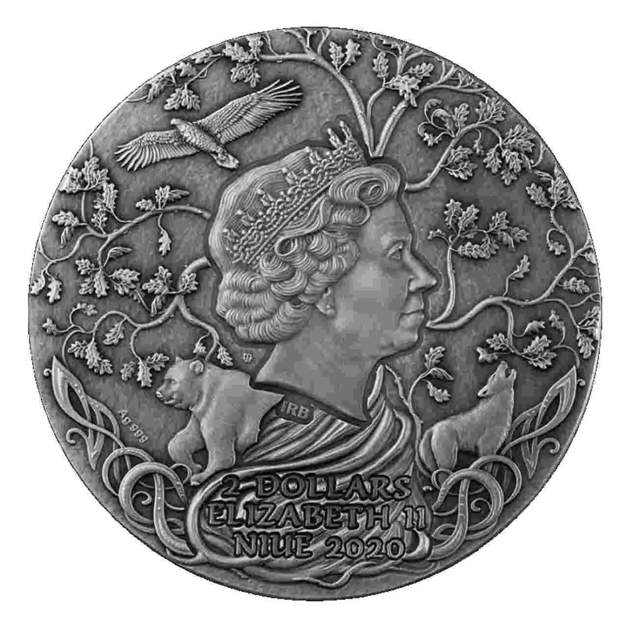 Srebrna moneta Stribog Słowiańscy Bogowie 2 uncje srebra 2020 - obrazek 3