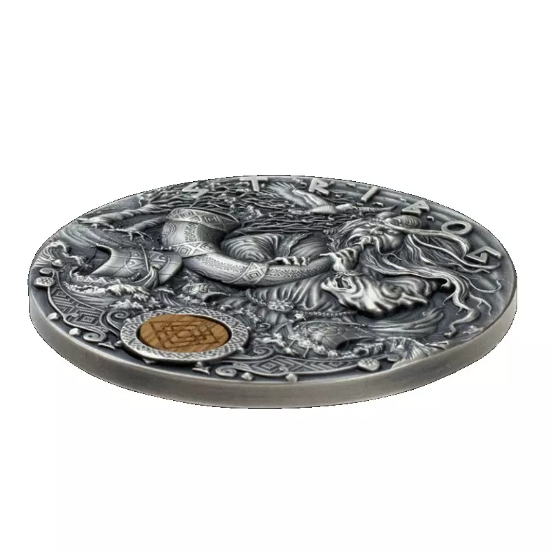 Srebrna moneta Stribog Słowiańscy Bogowie 2 uncje srebra 2020 - obrazek 4