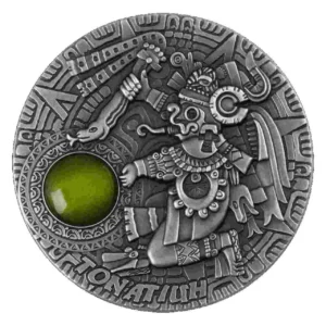 Srebrna moneta Tonatiuh Bogowie Słońca 2 uncje srebra 2020