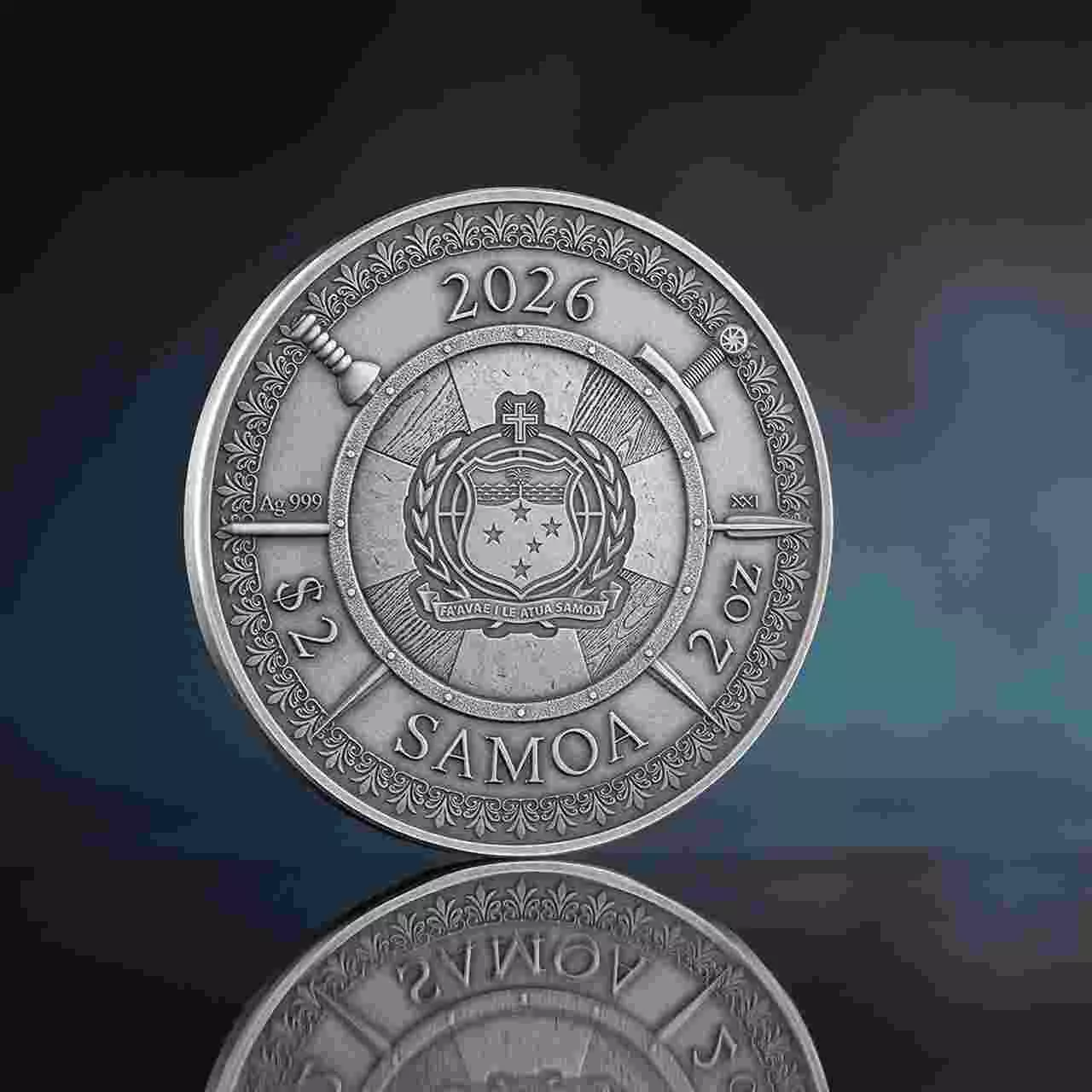 Srebrna moneta William Wallace Legends of Battlefield 2 uncje srebra 2026 - obrazek 6