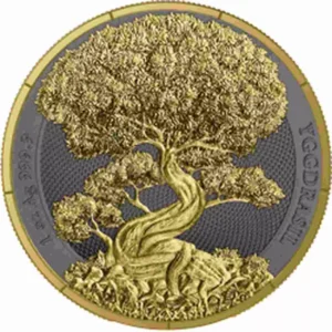 Srebrna moneta Yggdrasil Goldenleaf 1 uncja srebra 2025 BU Special Edition