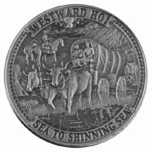 Srebrny numizmat Frontiers Westward Ho 1 uncja srebra 2020 Antique