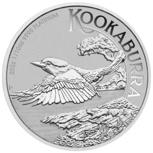 Platynowa moneta Kookaburra 1/10 uncji platyny 2026