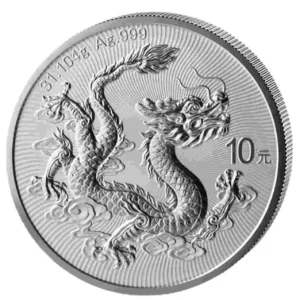 Srebrna moneta Chinese Dragon 1 uncja srebra 2026