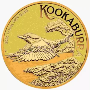 Złota moneta Kookaburra 1/10 uncji złota 2026