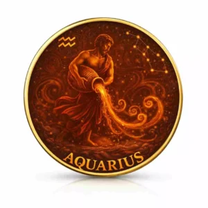Moneta kolekcjonerska Zodiac Series Aquarius