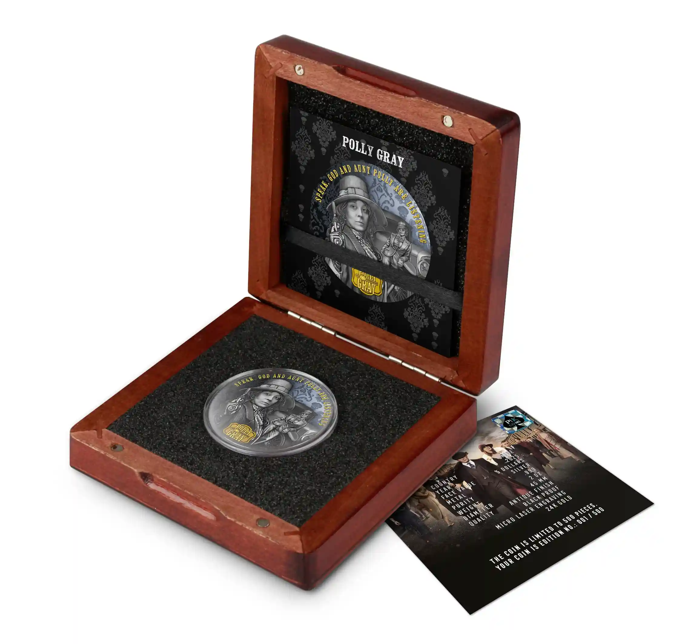 Srebrna moneta Polly Gray Peaky Blinders 2 uncje srebra 2025