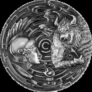 Srebrna moneta Theseus and the Minotaur Evil Within 3 uncje srebra 2021