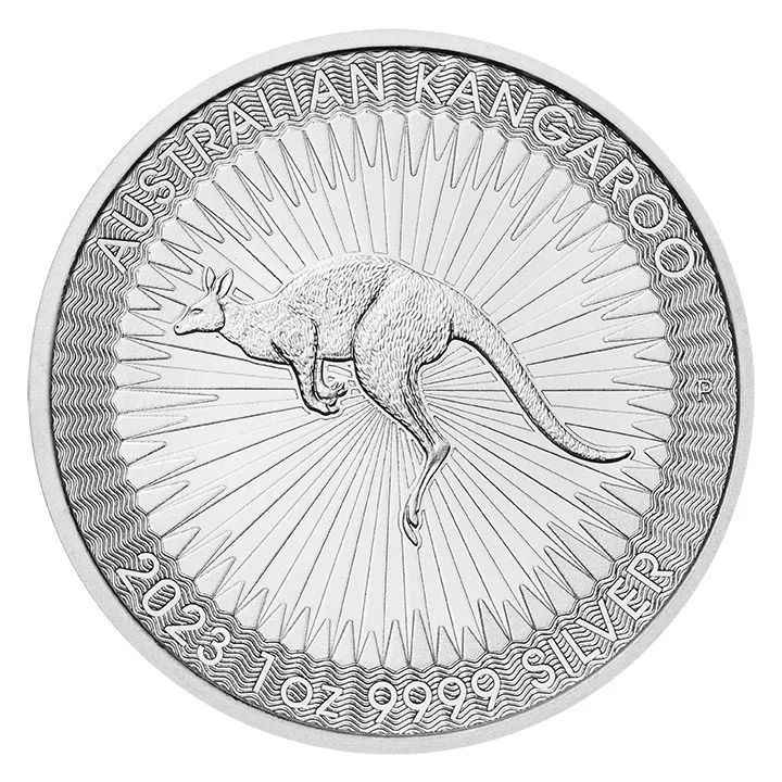 Srebrna moneta bulionowa Australijski Kangur 1 uncja srebra lata losowe