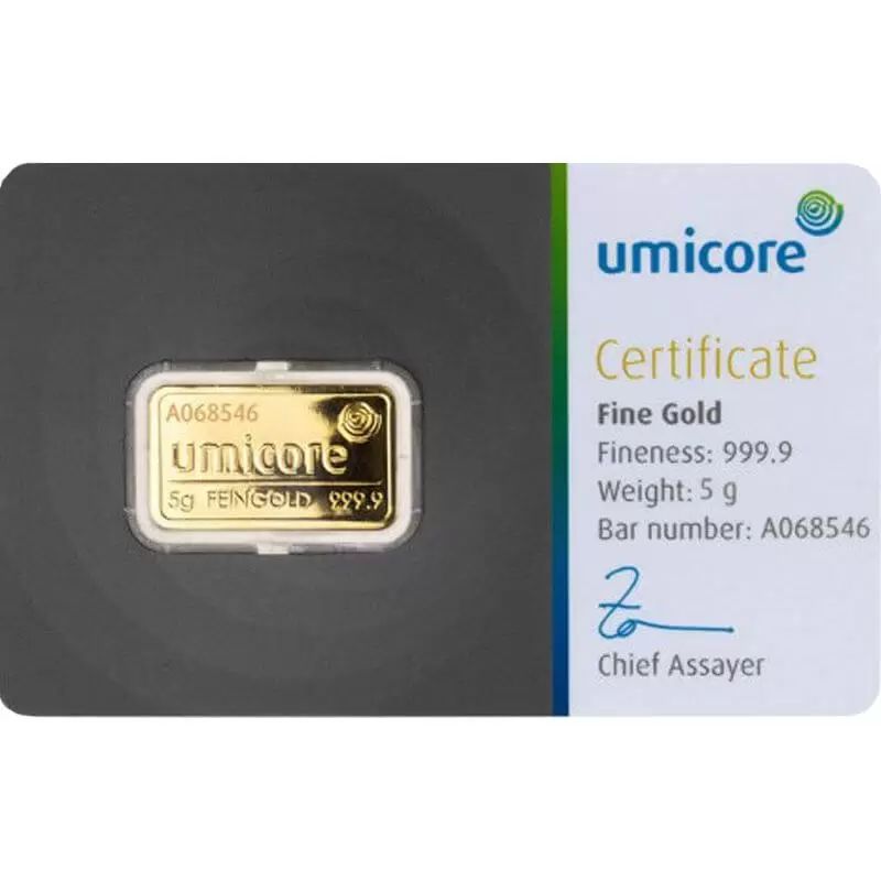 Złota sztabka inwestycyjna Sztabka Złota 5 g LBMA