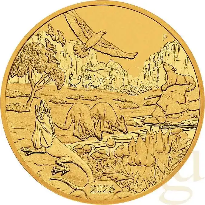 Złota moneta Wonders of Australia - The Outback 1 uncja złota 2026