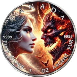Canada Angiels and Devils - Angel of Death 1 uncja srebra 2025