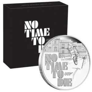Srebrna moneta James Bond 007 No Time To Die 1 uncja srebra 2020
