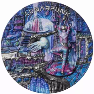 Srebrna moneta Lunarpunk The Punk Universe 2 uncje srebra 2025