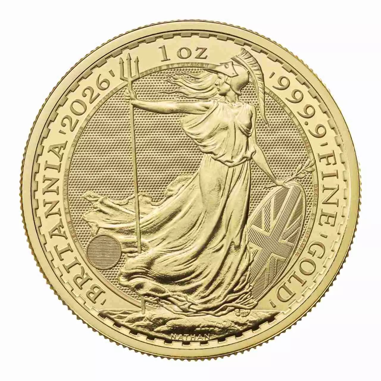 Złota moneta Britannia 1 uncja złota 2026