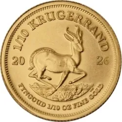 Złota moneta Krugerrand 1/10 uncji złota 2026