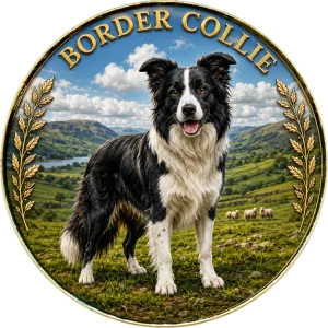 Moneta kolekcjonerska Dogs of the World Border Collie