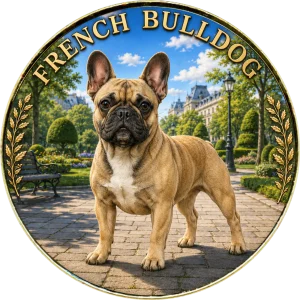 Moneta kolekcjonerska Dogs of the World French Bulldog
