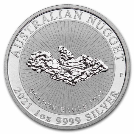 Srebrna moneta Australian Nugget 1 uncja srebra 2021