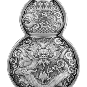 Srebrna moneta Dragon Hulu Bottle Gourd 1 uncja srebra 2023 Antique
