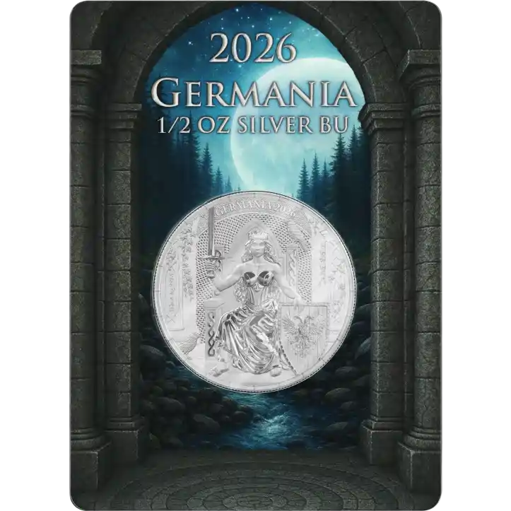 Srebrna moneta 2026 Germania 1/2 uncji srebra