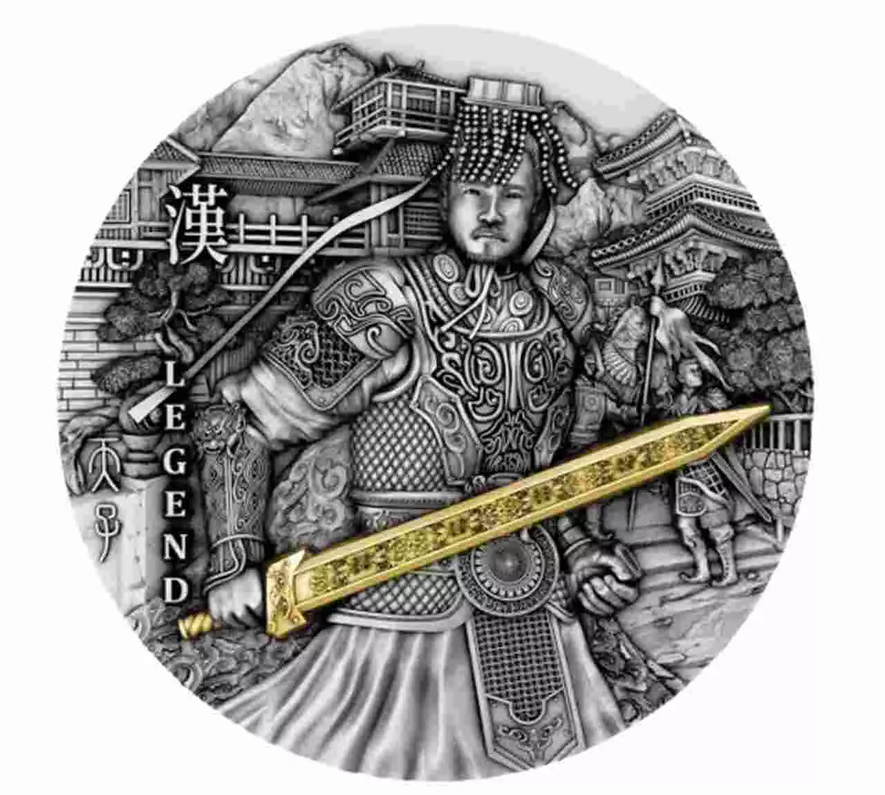 Srebrna moneta Han Wudi Legends Of The Great Chinese Emperors 2 uncje srebra 2021