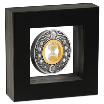 Srebrna moneta Hourglass 2 uncje srebra 2021 - obrazek 5