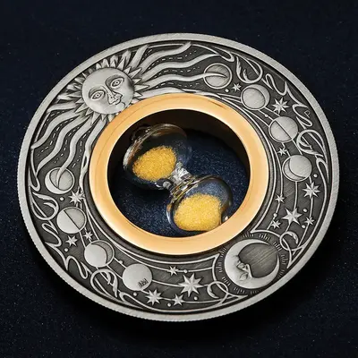 Srebrna moneta Hourglass 2 uncje srebra 2021 - obrazek 2