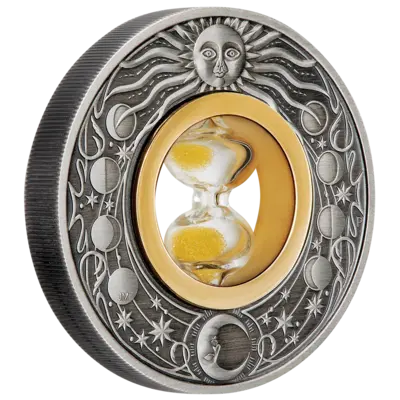 Srebrna moneta Hourglass 2 uncje srebra 2021 - obrazek 7
