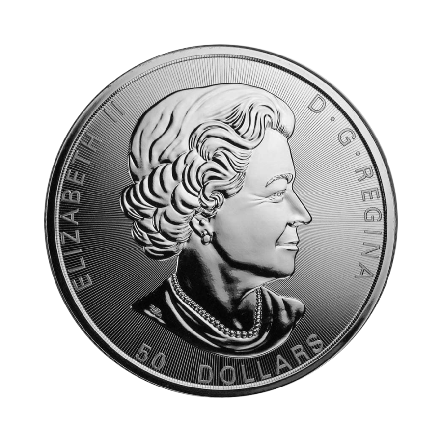 Srebrna moneta Kanadyjski Liść Klonowy 10 uncji srebra 2021 - obrazek 2