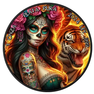 Srebrna moneta Libertad Día De Muertos 1 uncja srebra 2024