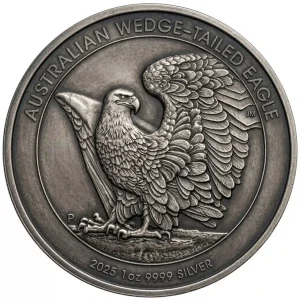 Srebrna moneta Orzeł Australijski 1 uncja Srebra 2025 Antique