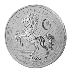 Srebrna moneta Rwanda Year of Horse 1 uncja srebra 2026