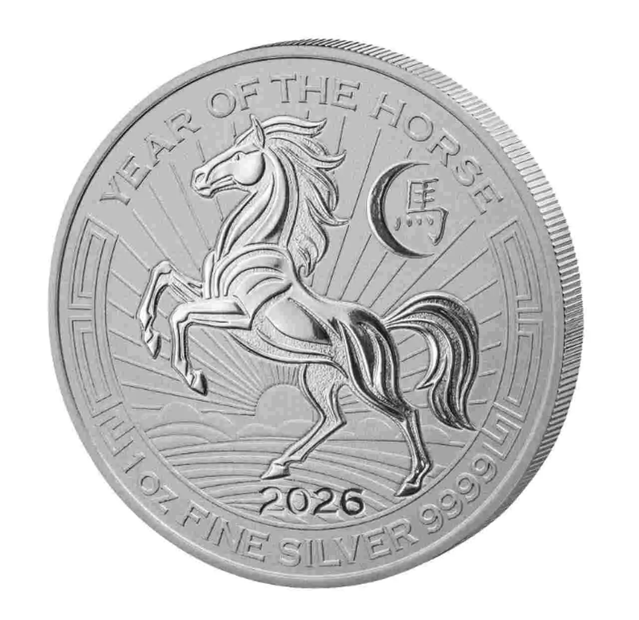 Srebrna moneta Rwanda Year of Horse 1 uncja srebra 2026
