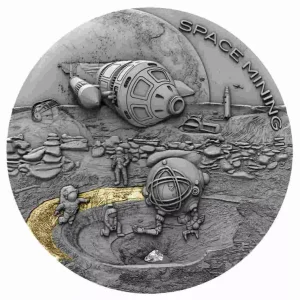 Srebrna moneta Space Mining II 1 uncja srebra 2019