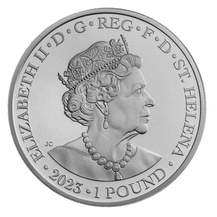 Srebrna moneta St Helena: Faerie Queene - Una & Redcrosse 1 uncja Srebra 2023 - obrazek 2