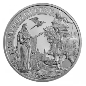 Srebrna moneta St Helena: Faerie Queene - Una & Redcrosse 1 uncja Srebra 2023