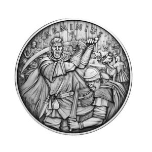 Srebrny medal Arminius Legendary Warriors 1 uncja srebra Antique