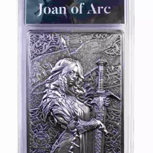 Srebrny numizmat Joan of Arc Warrior Woman 1 uncja srebra