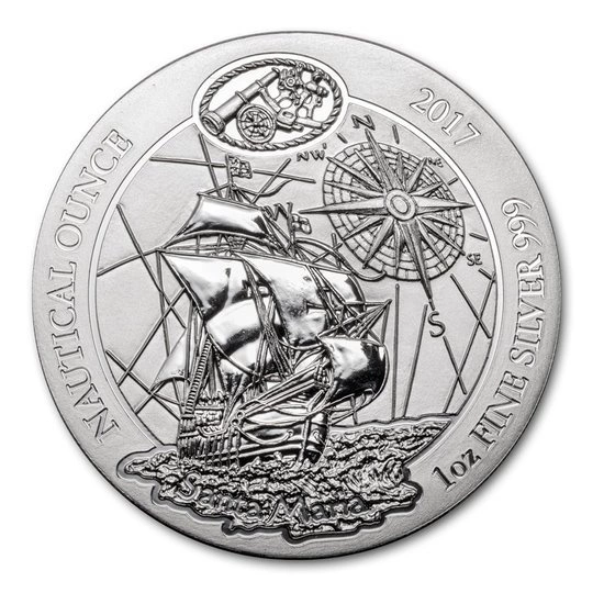 Srebrna moneta Nautical Ounce: Santa Maria 1 uncja srebra 2017