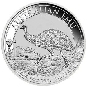 Srebrna moneta Australijski Emu 1 uncja srebra 2026