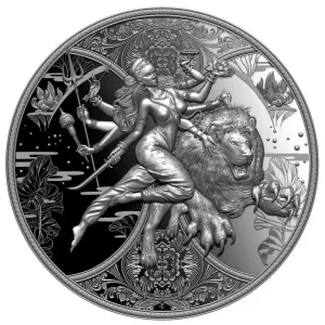 Srebrna moneta Durga Cameroon 1 uncja srebra 2024