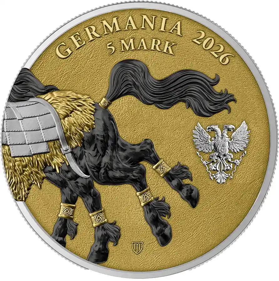 Srebrna moneta Sleipnir Geminus Germania Beasts 2 x 1 uncja srebra 2026 - obrazek 4